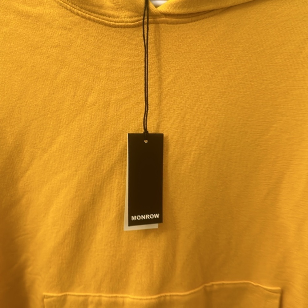 NWT Monrow Supersoft Fleece Slouchy Pullover Hoodie size XS - Picture 7 of 13